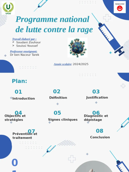 Présentation du programme national de lutte contre la rage animale avant son exposition à l'Organisation mondiale de la santé animale